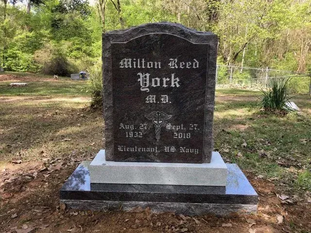 A Gravestone for Milton Reed York – Canton, MS – Davidson Marble & Granite
