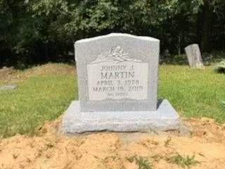 A Gravestone for Johnny J. Martin – Canton, MS – Davidson Marble & Granite