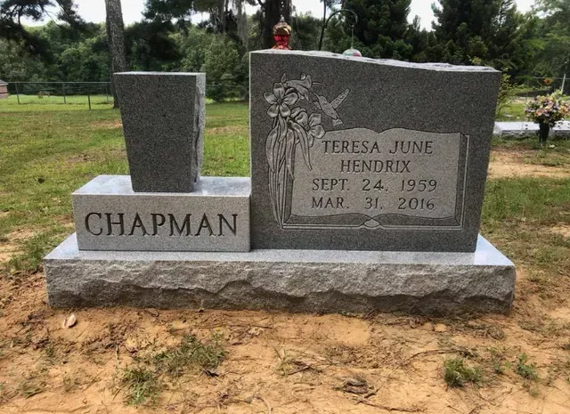 A Gravestone for Teresa June Hendrix – Canton, MS – Davidson Marble & Granite