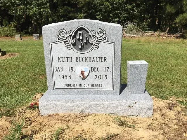 A Gravestone for Keith Buckhalter – Canton, MS – Davidson Marble & Granite