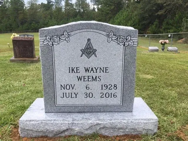 A Gravestone for Ike Wayne Weems – Canton, MS – Davidson Marble & Granite
