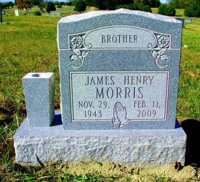 A Gravestone for James Henry Morris in a Cemetery – Canton, MS – Davidson Marble & Granite
