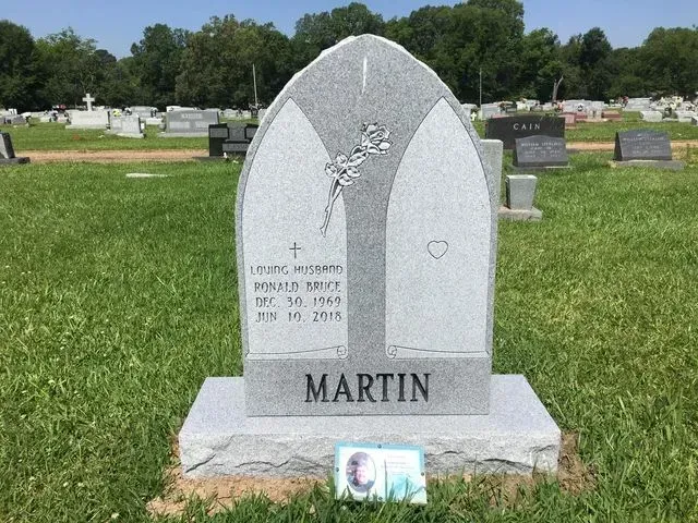 A Gravestone for Martin is in a Cemetery – Canton, MS – Davidson Marble & Granite