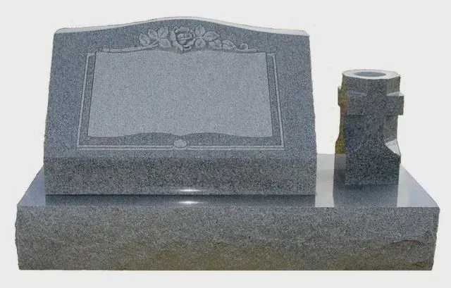 A Gravestone with a Vase on top of it – Canton, MS – Davidson Marble & Granite