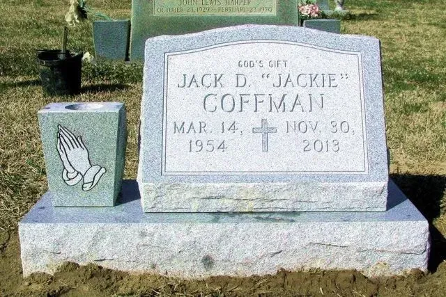 A Gravestone for Jack D. Jackie Coffman in a Cemetery – Canton, MS – Davidson Marble & Granite