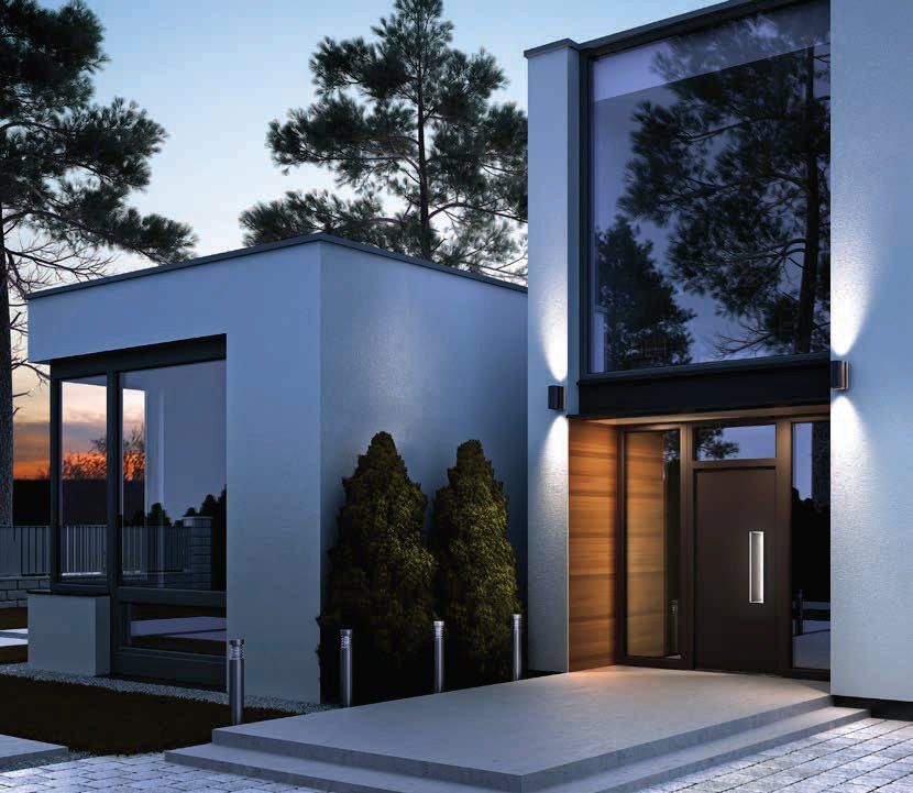 esterno villa elegante in bianco