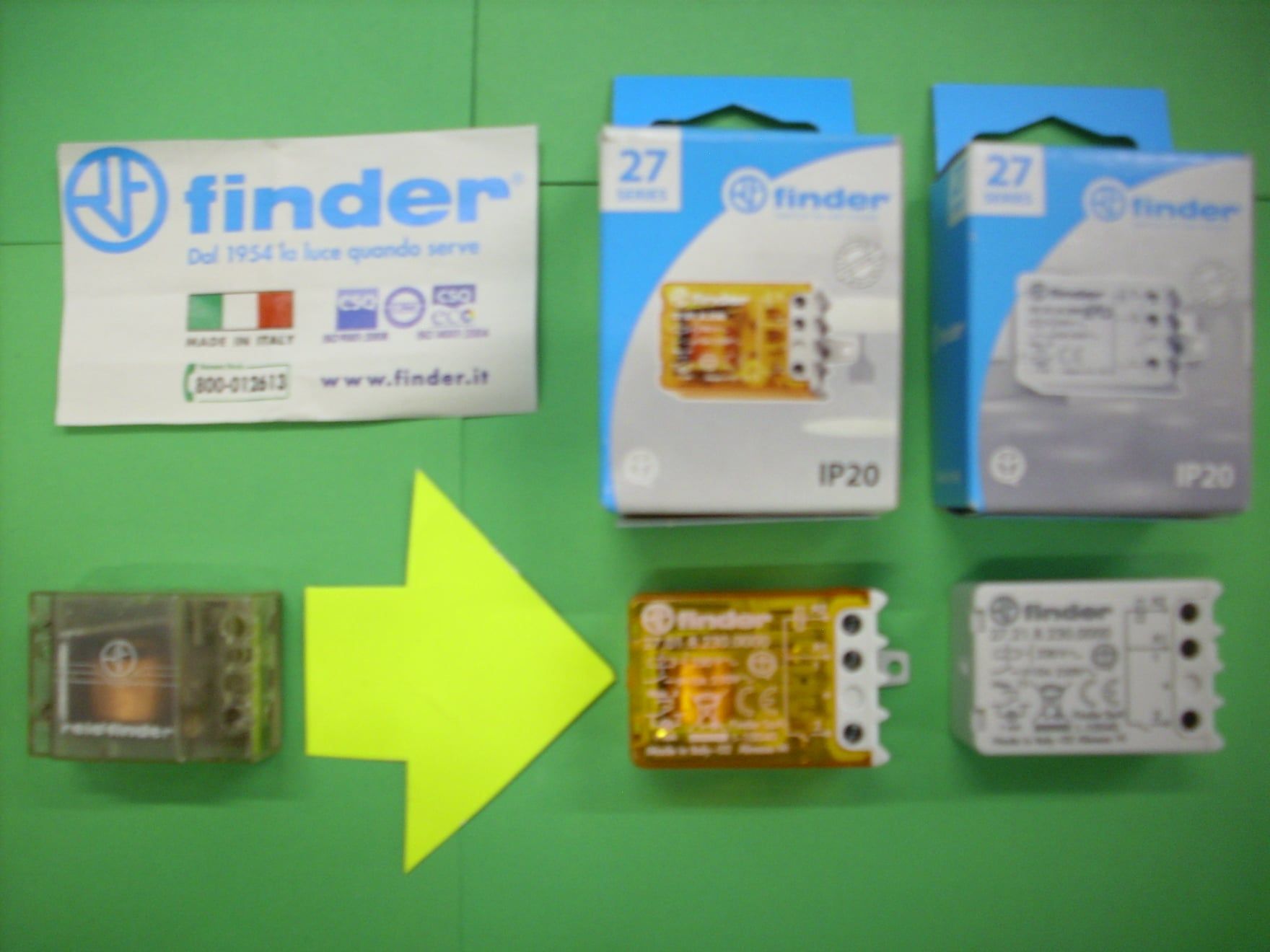 Relè interruttori compatti a impulsi