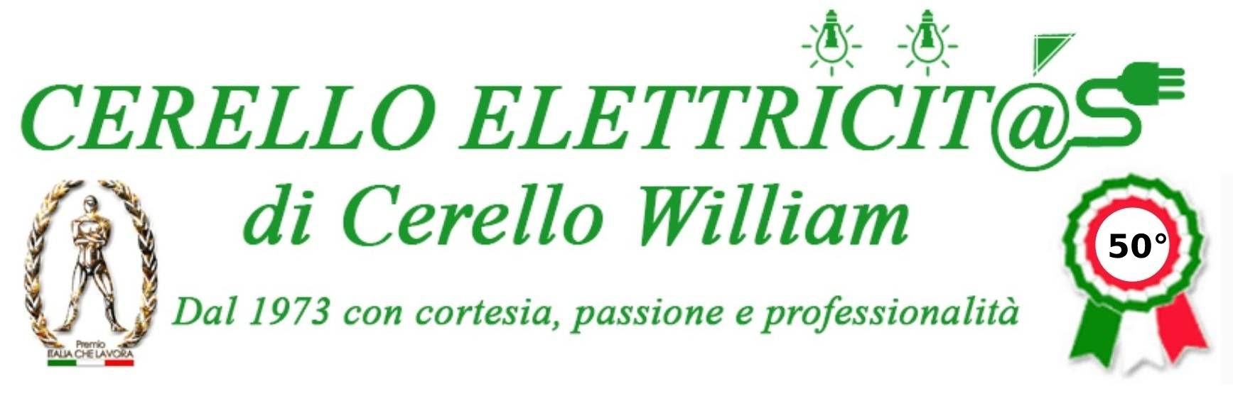 Cerello Elettricità di Cerello William - Logo