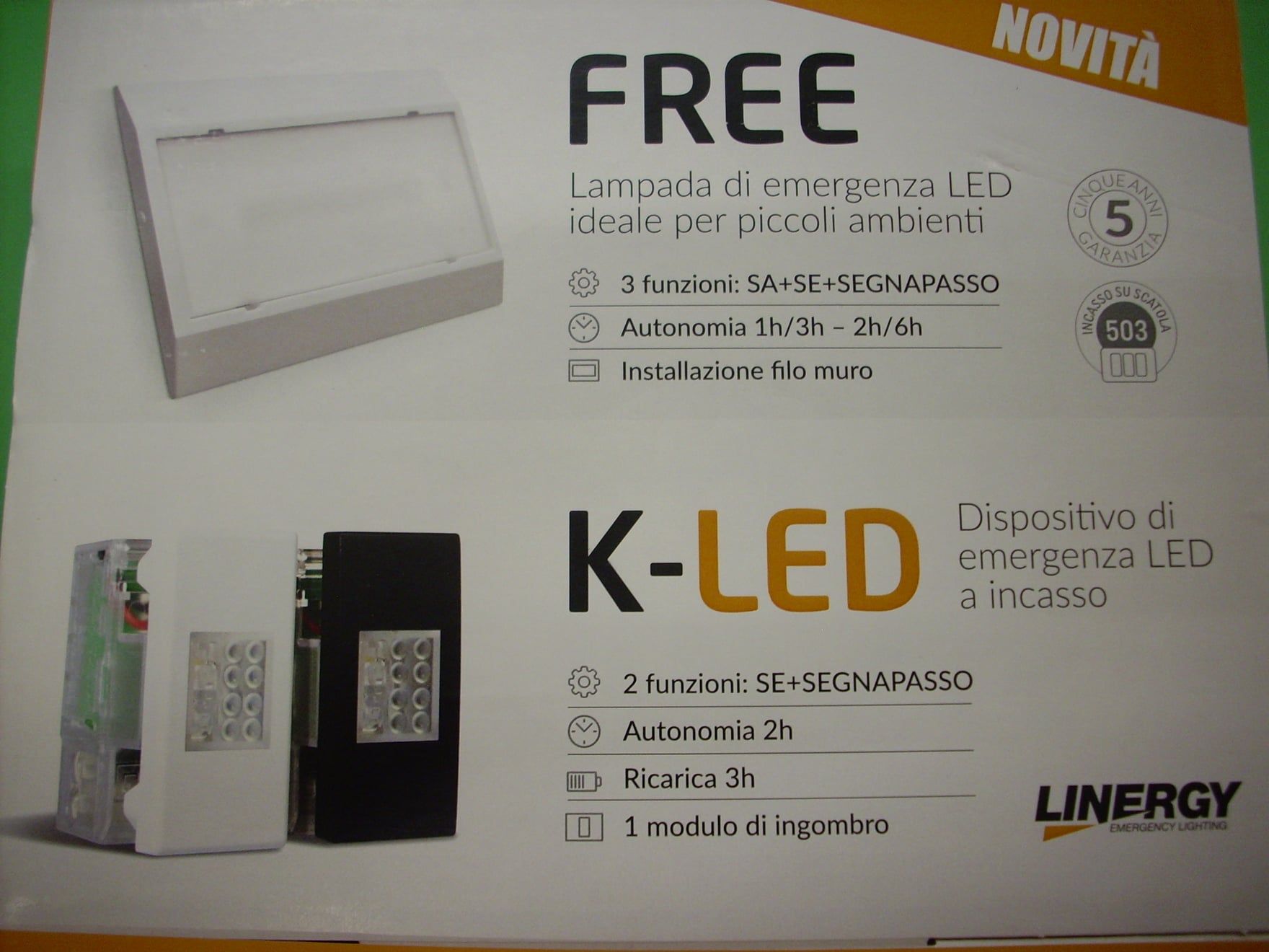 Lampada di emergenza LED
