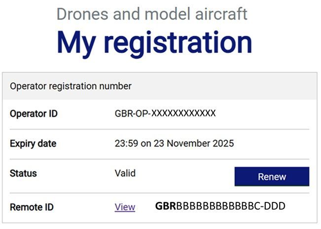 Where to find my UK Remote-ID?