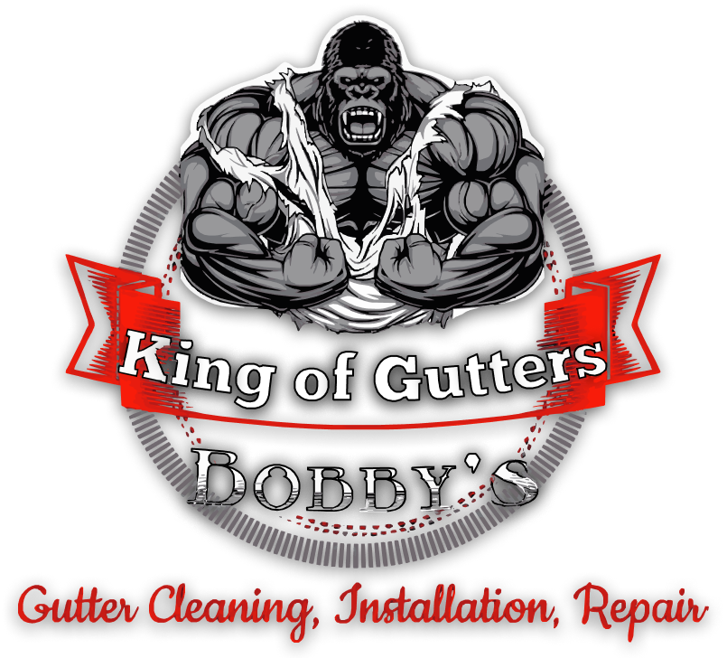 A logo for King of Gutters Bobby 's Gutter Cleaning Installation Repair