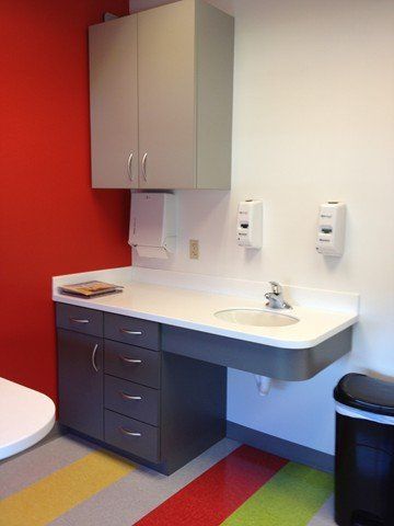 exam room sink area
