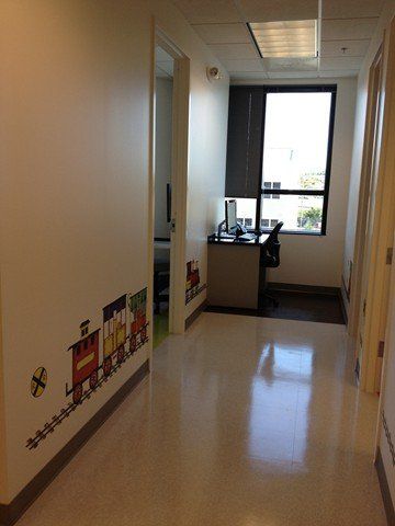 secondary photo of hallway with train