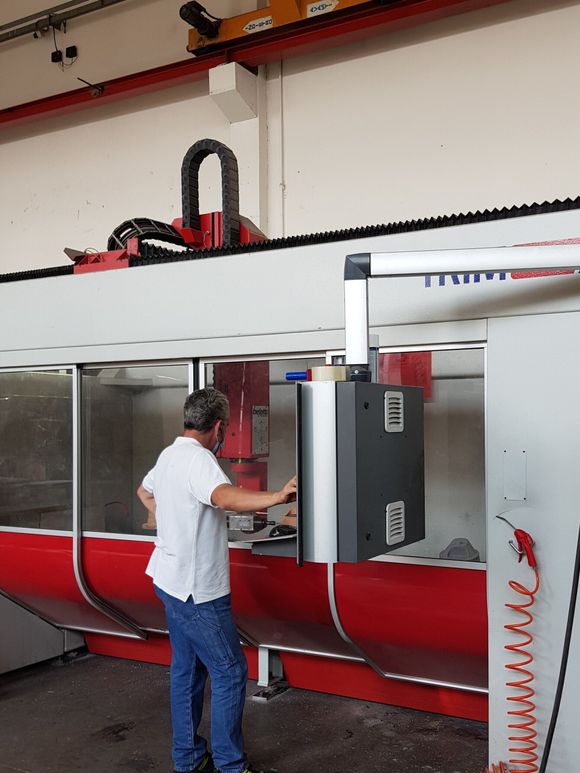 CNC machinery laser cutting