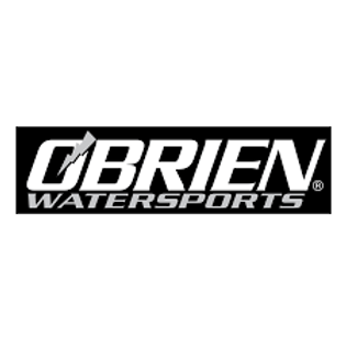 The logo for obrien watersports is black and white.