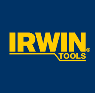 A blue and yellow logo for irwin tools
