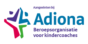 Logo van Adiona, een professionele organisatie voor kindertrainers. 