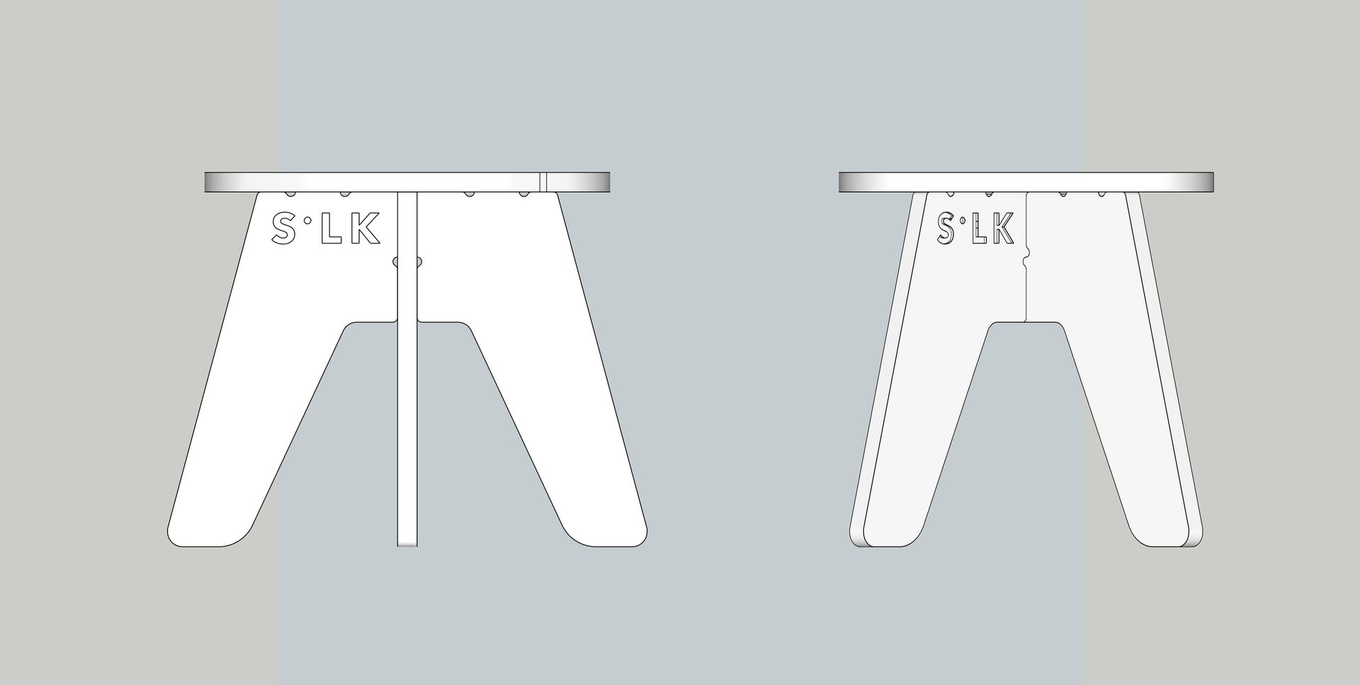 Simple saveBOARD stool designs.