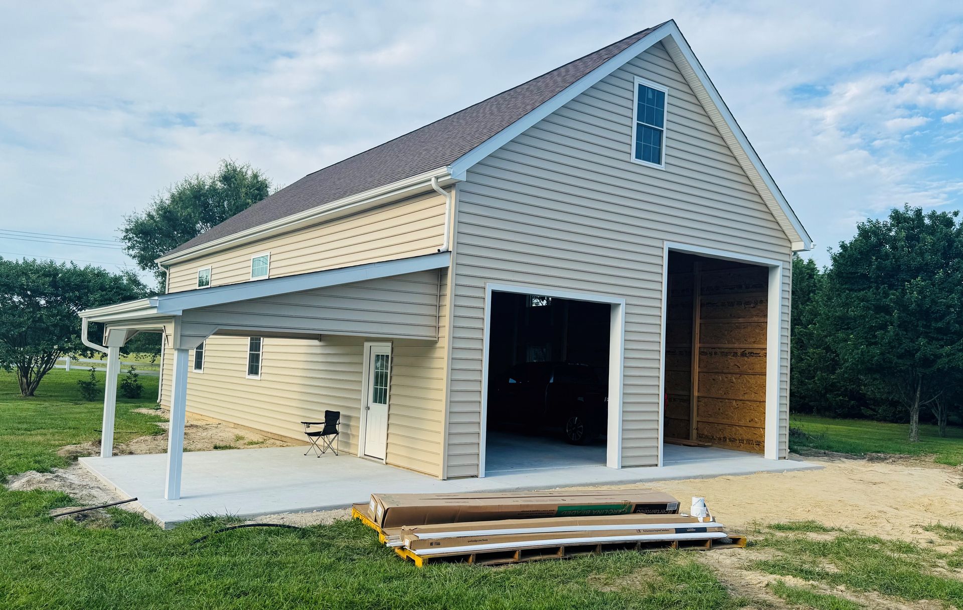 30x56x16 pole barn