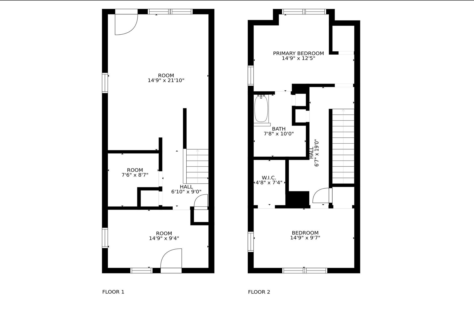 A black and white floor plan of a house