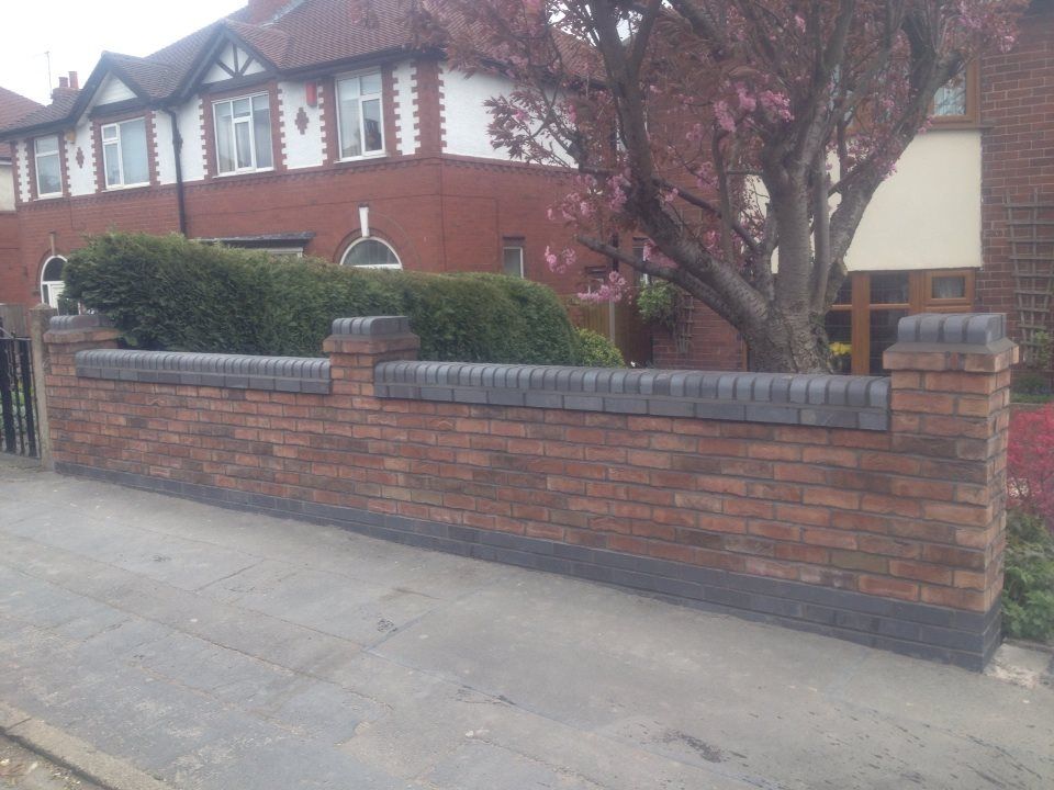 house brick wall fencing