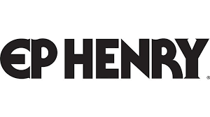 The logo for ep henry is black and white on a white background.