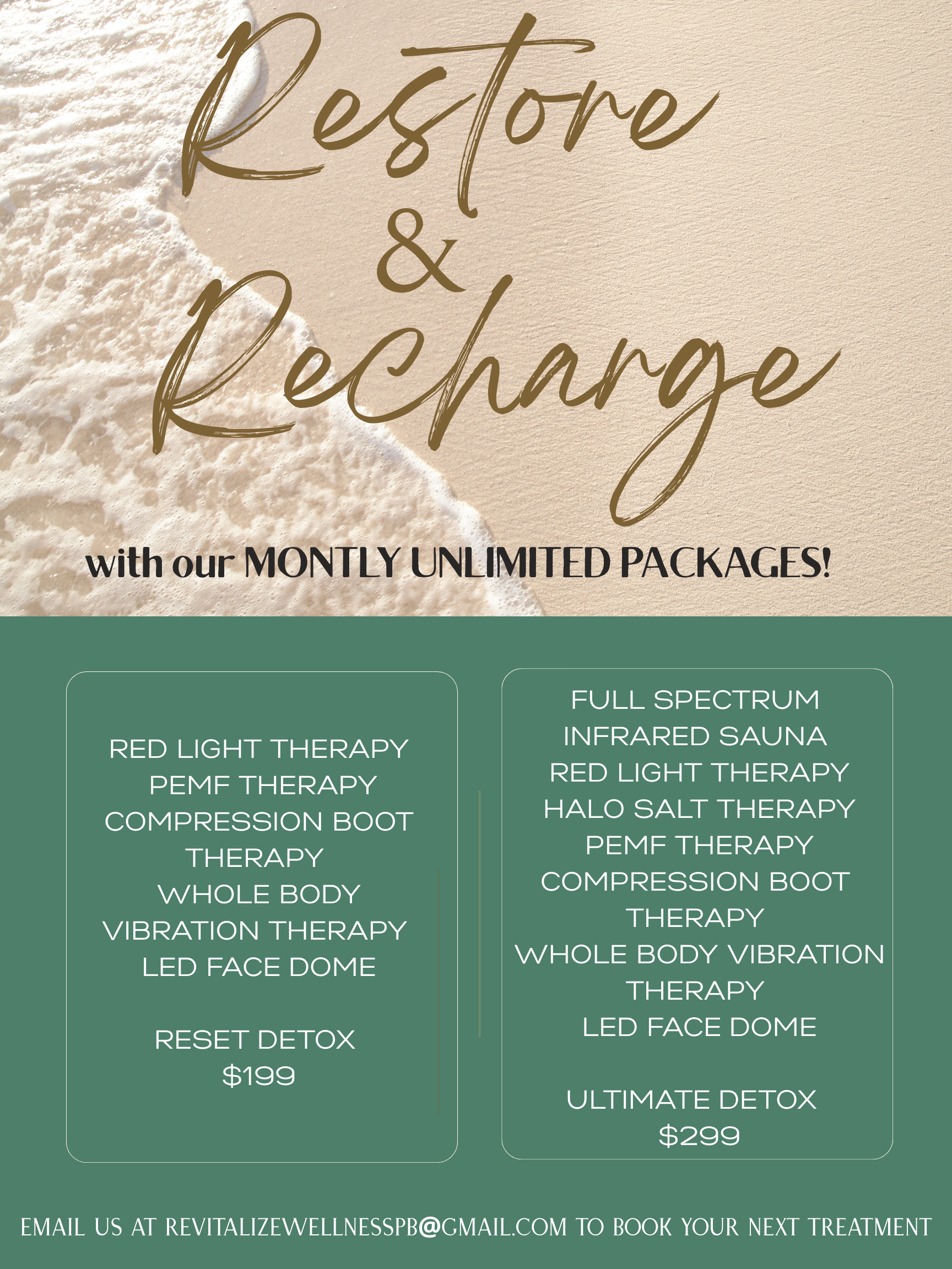 Revitalize Wellness Holiday Deals Holiday deals from Revitalize Wellness: Deals for therapies like PEMF, infrared, and Halo Salt.