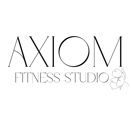 A black and white logo for a fitness studio.