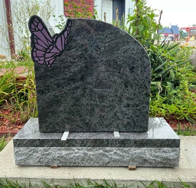 Tombstone With A Butterfly Design — Ottumwa, IA — Fuller Monument