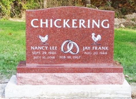 Chickering Tombstone — Ottumwa, IA — Fuller Monument