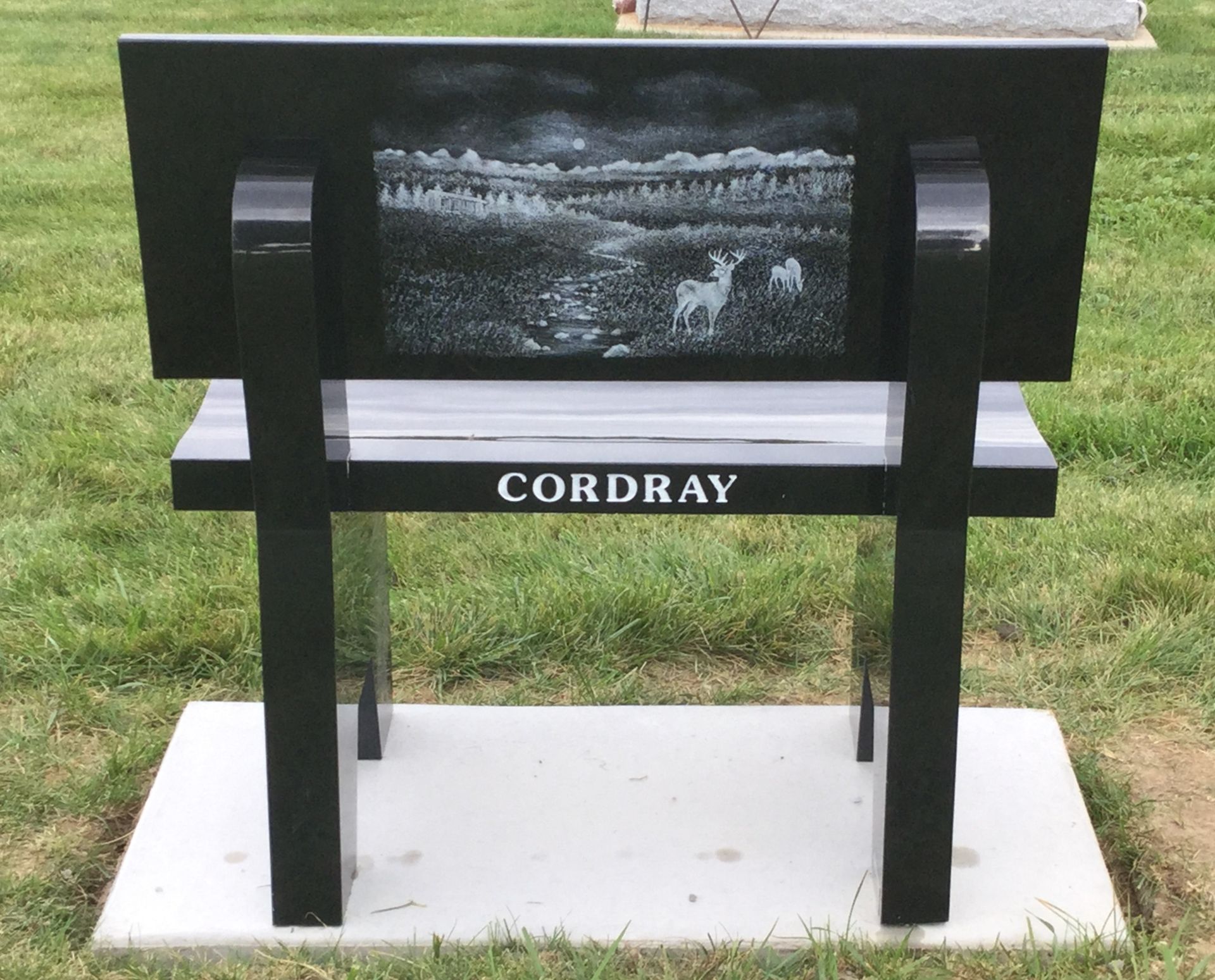 Chair Gravestone Design — Ottumwa, IA — Fuller Monument