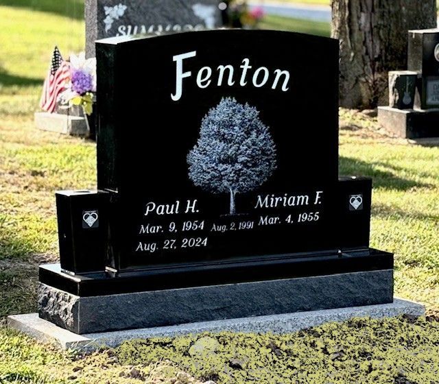 Gravestone With A Sunflower Design — Ottumwa, IA — Fuller Monument