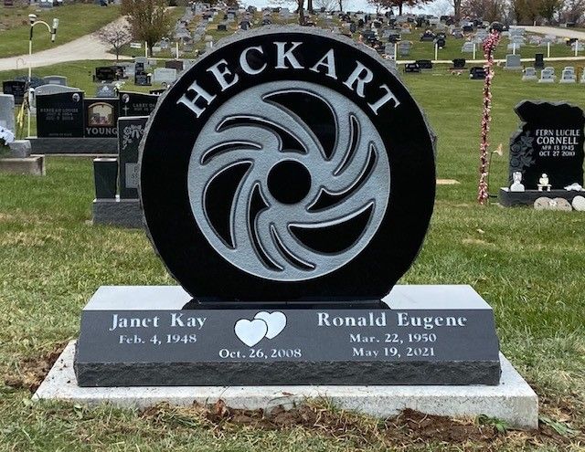 Heckart Tombstone — Ottumwa, IA — Fuller Monument