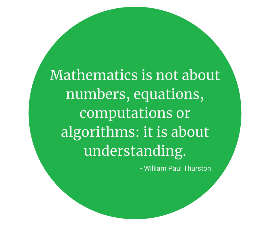 Mathematics is not about numbers, equations, computations or algorithms: it is about understanding