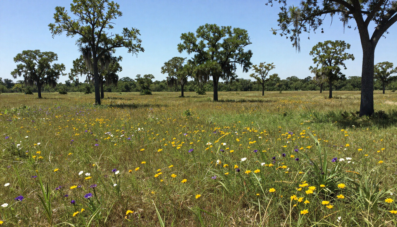 Professional land inspection and survey of undeveloped acreage in Florida.