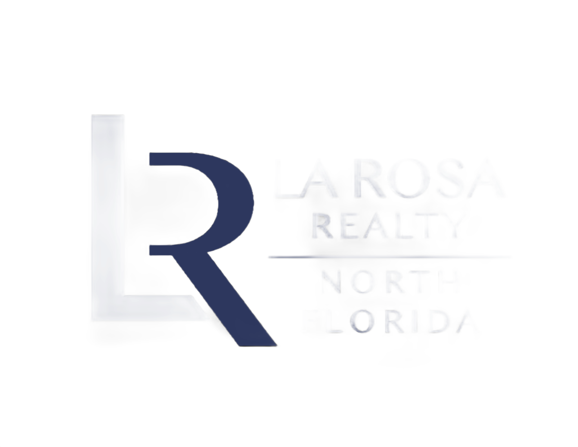 La Rosa Realty logo with a navy R and light gray text on white background