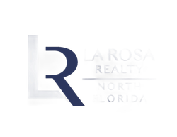 La Rosa Realty logo with a navy R and light gray text on white background