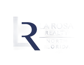 La Rosa Realty logo with a navy R and light gray text on white background