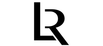 Black logo featuring the intertwined letters 