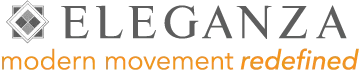 The logo for eleganza modern movement redefined