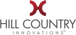 The hill country innovations logo is shown on a white background