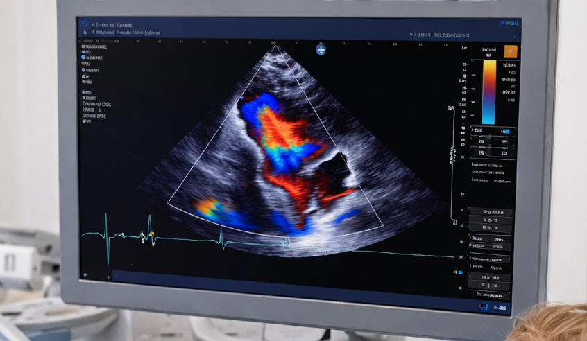 Una persona che esegue un autoesame del seno posizionando una mano sul petto.