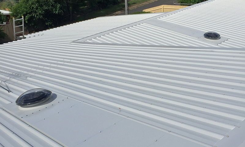 Custom color matched trimdek profile skylight systems with custom fabricated dry pan flashings