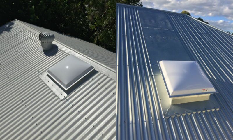 Custom made square skylight systems