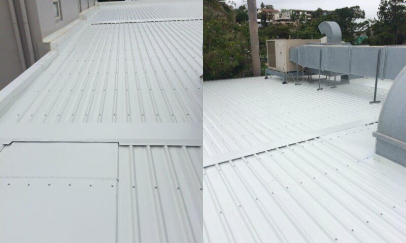 Commercial shop re-roof and custom flashings
