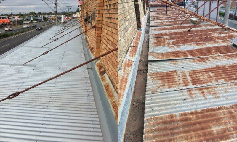 Commercial shopfront awning re-roof
