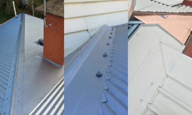 Flashings & custom made mini-orb scribing & ridge