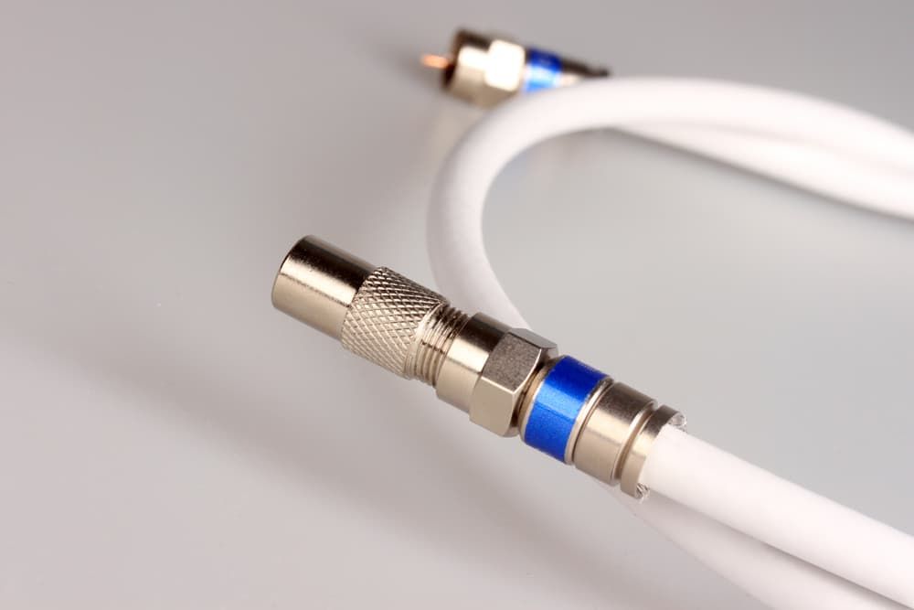 A Close Up Of A Cable With Two Connectors On It — Coastwide Antennas In Woy Woy, NSW