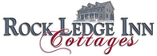 The logo for Scenic Rock Ledge Inn