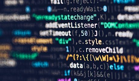 Computer screen image displaying code for web development